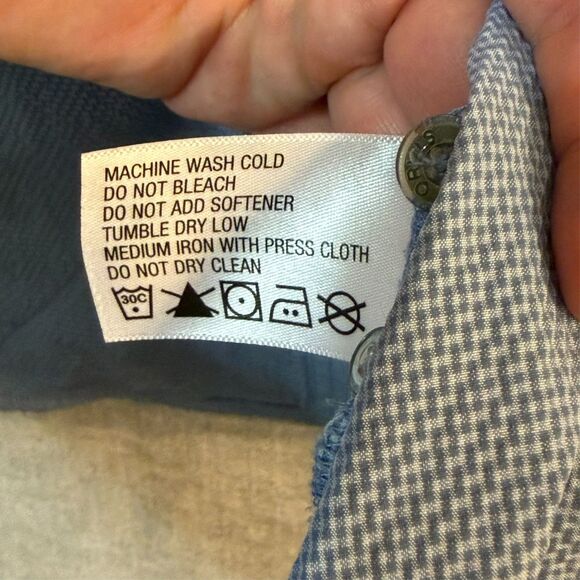 Orvis Vented Fishing Shirt Mens Large 4A38 Roll Up Sleeves Blue Outdoor Hiking - Picture 7 of 15